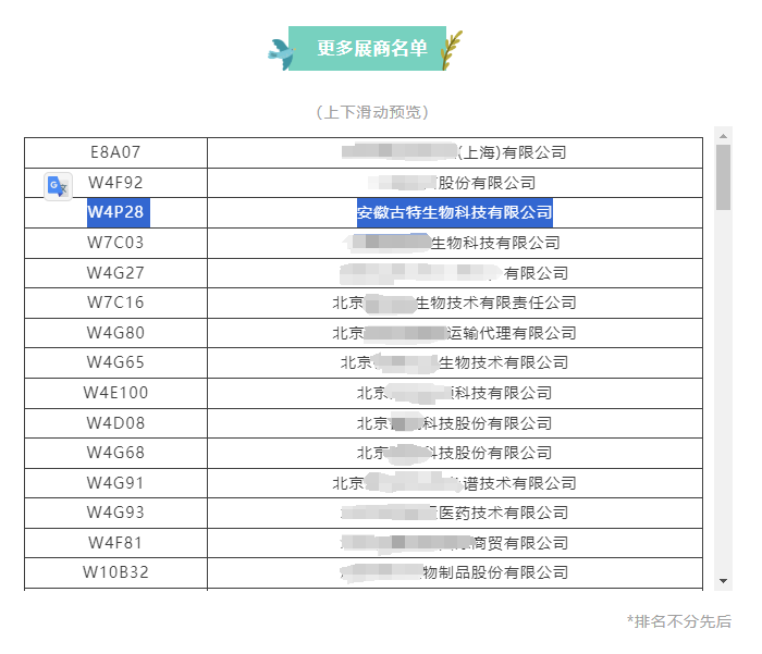 更多展商名單 更多展商名單